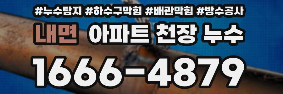내면 아파트 천장 누수