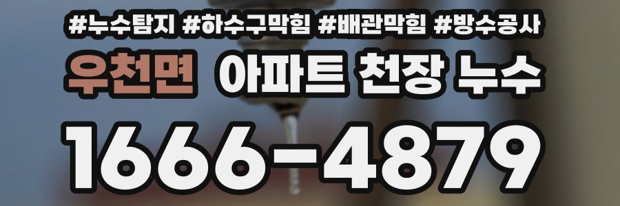 우천면 아파트 천장 누수