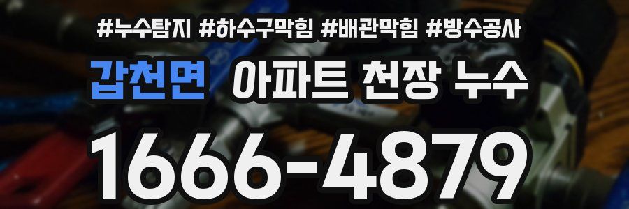 갑천면 아파트 천장 누수