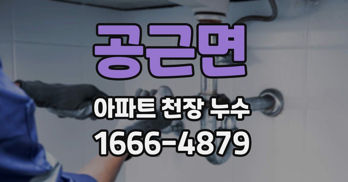 공근면 아파트 천장 누수
