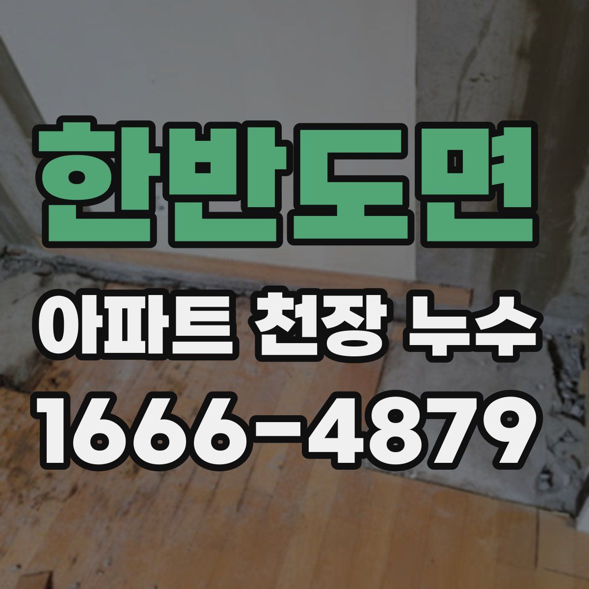 한반도면 아파트 천장 누수