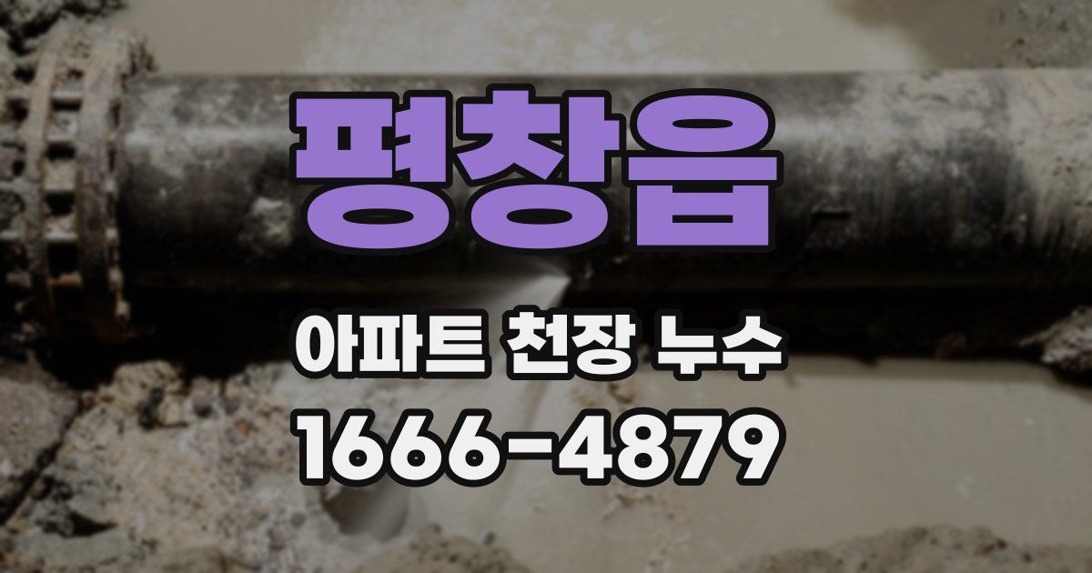평창읍 아파트 천장 누수