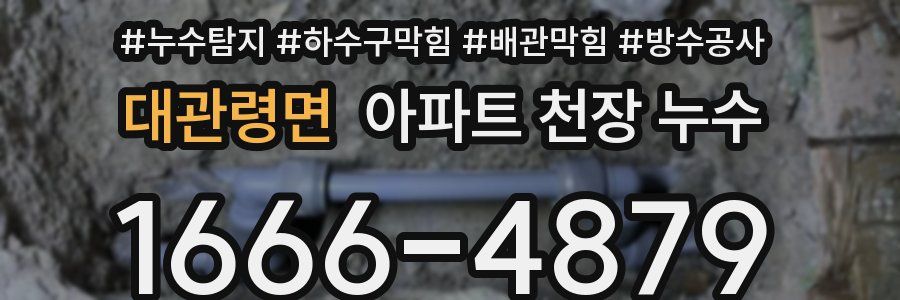 대관령면 아파트 천장 누수