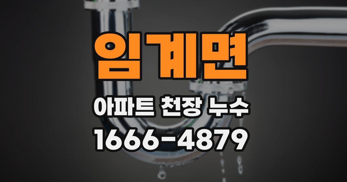 임계면 아파트 천장 누수