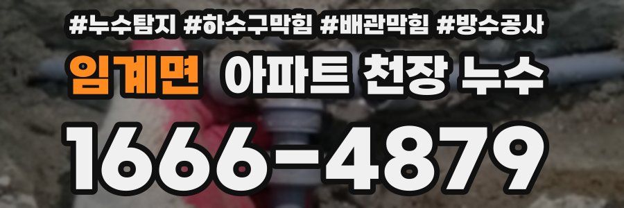 임계면 아파트 천장 누수