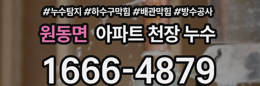 원동면 아파트 천장 누수