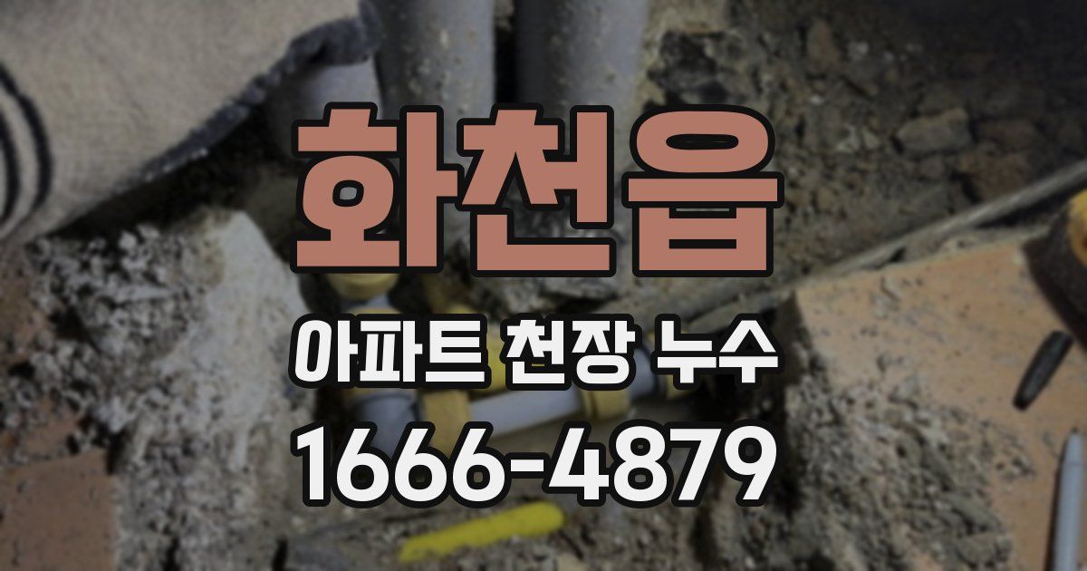 화천읍 아파트 천장 누수