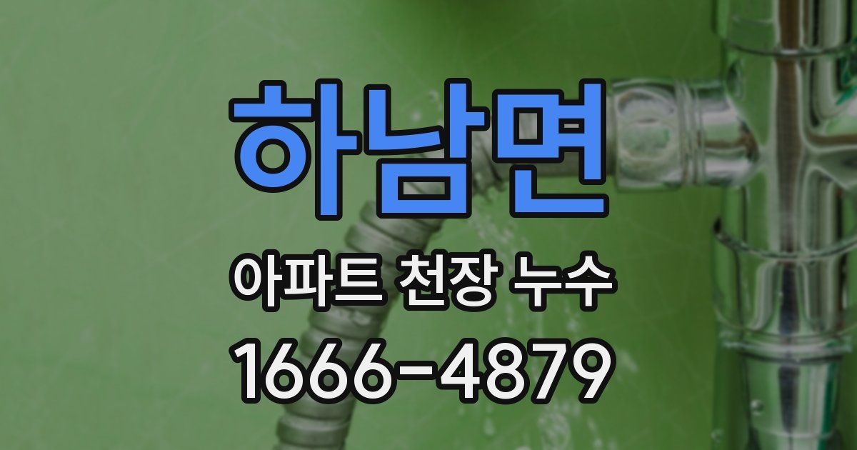 하남면 아파트 천장 누수