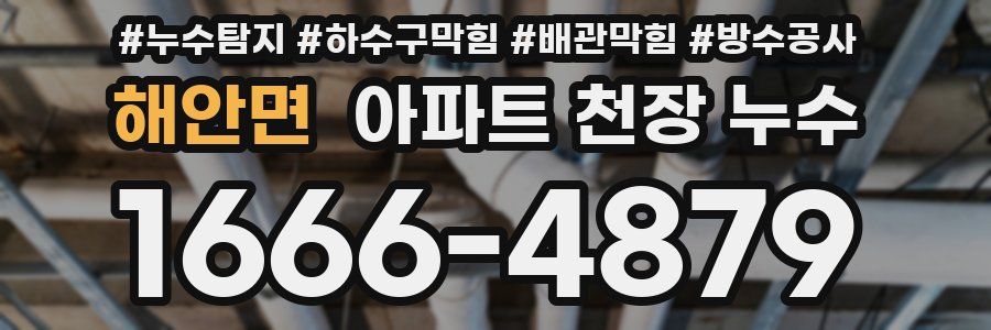 해안면 아파트 천장 누수