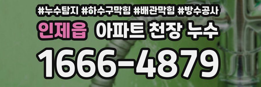 인제읍 아파트 천장 누수