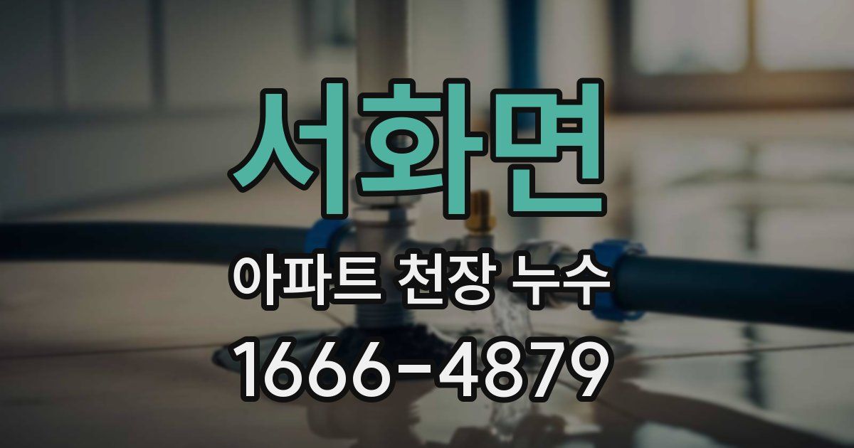 서화면 아파트 천장 누수