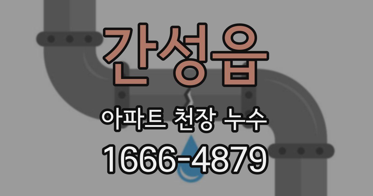 간성읍 아파트 천장 누수