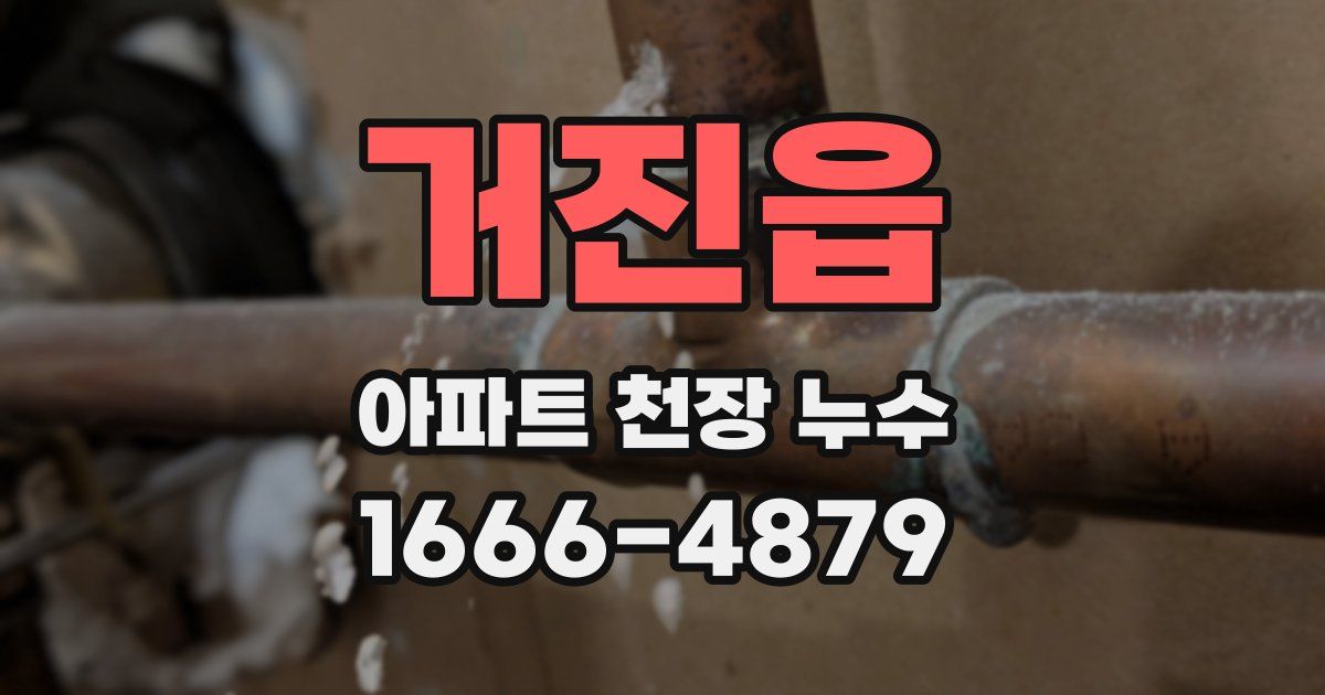 거진읍 아파트 천장 누수