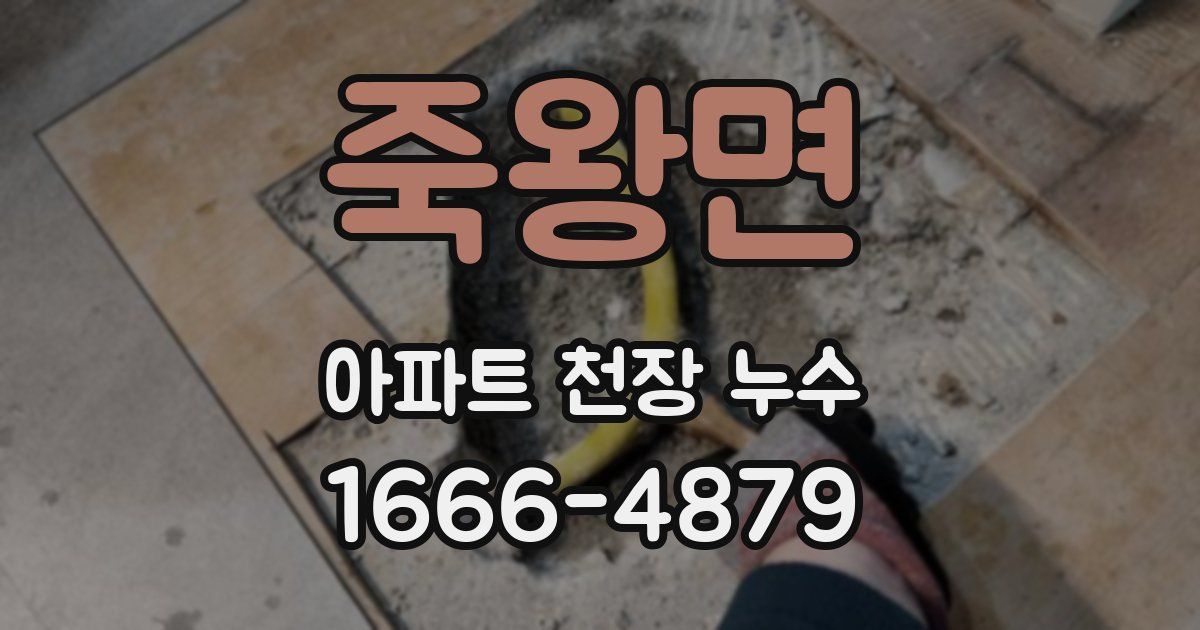 죽왕면 아파트 천장 누수