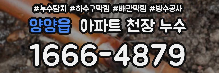 양양읍 아파트 천장 누수