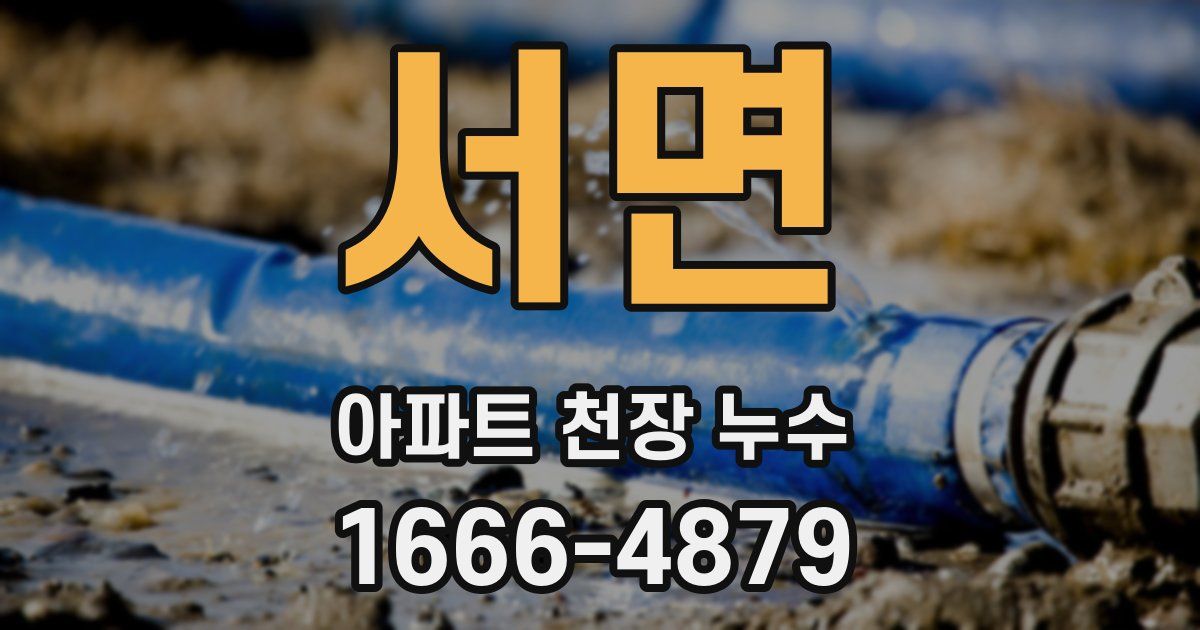 서면 아파트 천장 누수