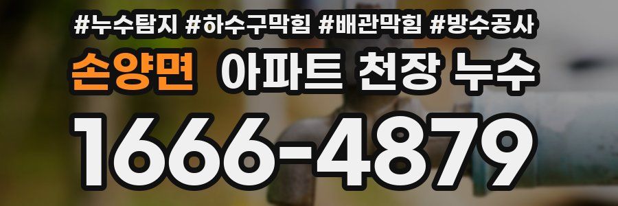 손양면 아파트 천장 누수