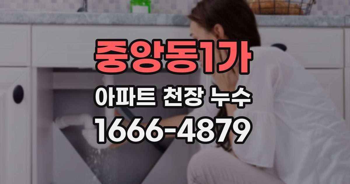 중앙동1가 아파트 천장 누수