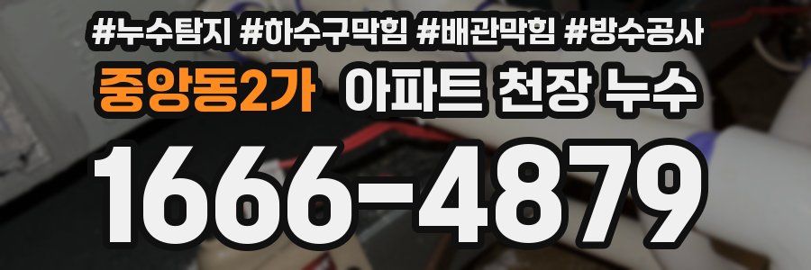 중앙동2가 아파트 천장 누수