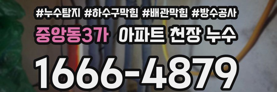 중앙동3가 아파트 천장 누수