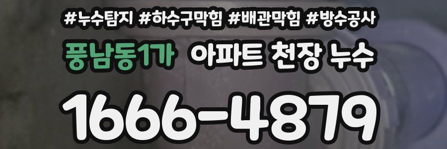 풍남동1가 아파트 천장 누수