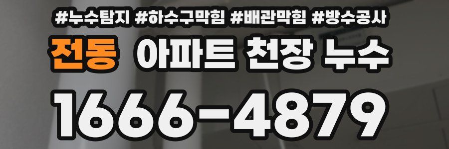 전동 아파트 천장 누수
