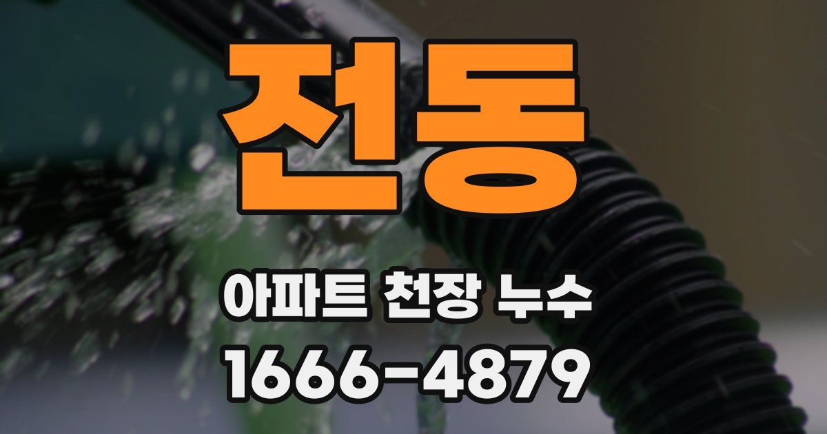전동 아파트 천장 누수