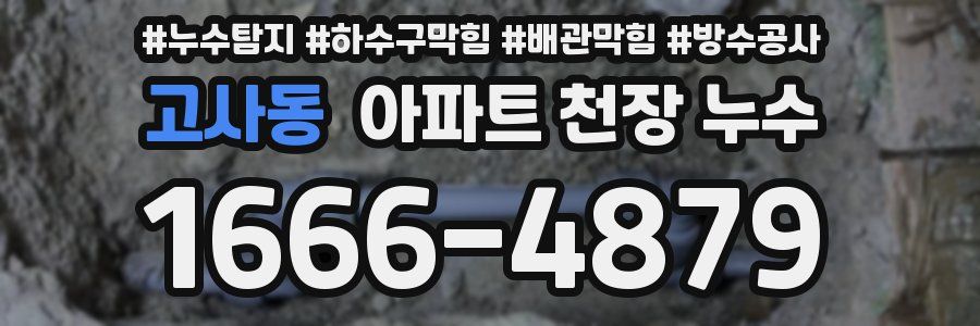 고사동 아파트 천장 누수