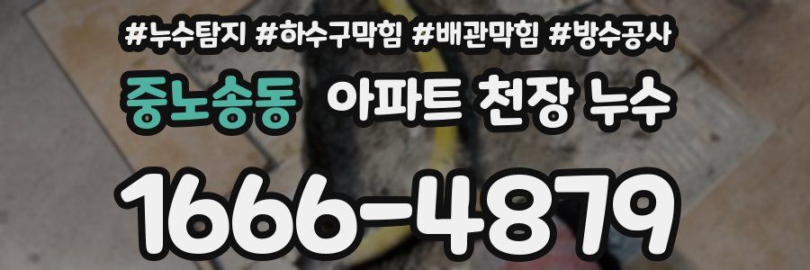 중노송동 아파트 천장 누수
