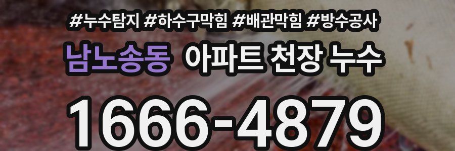 남노송동 아파트 천장 누수