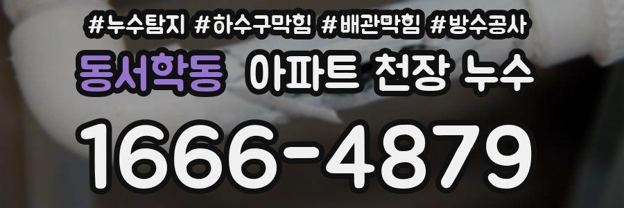 동서학동 아파트 천장 누수