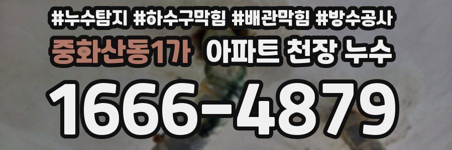 중화산동1가 아파트 천장 누수