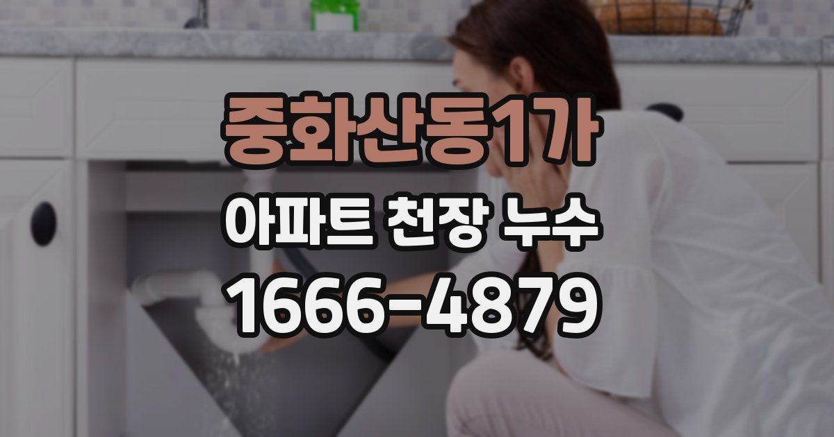 중화산동1가 아파트 천장 누수