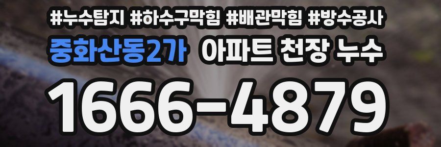 중화산동2가 아파트 천장 누수