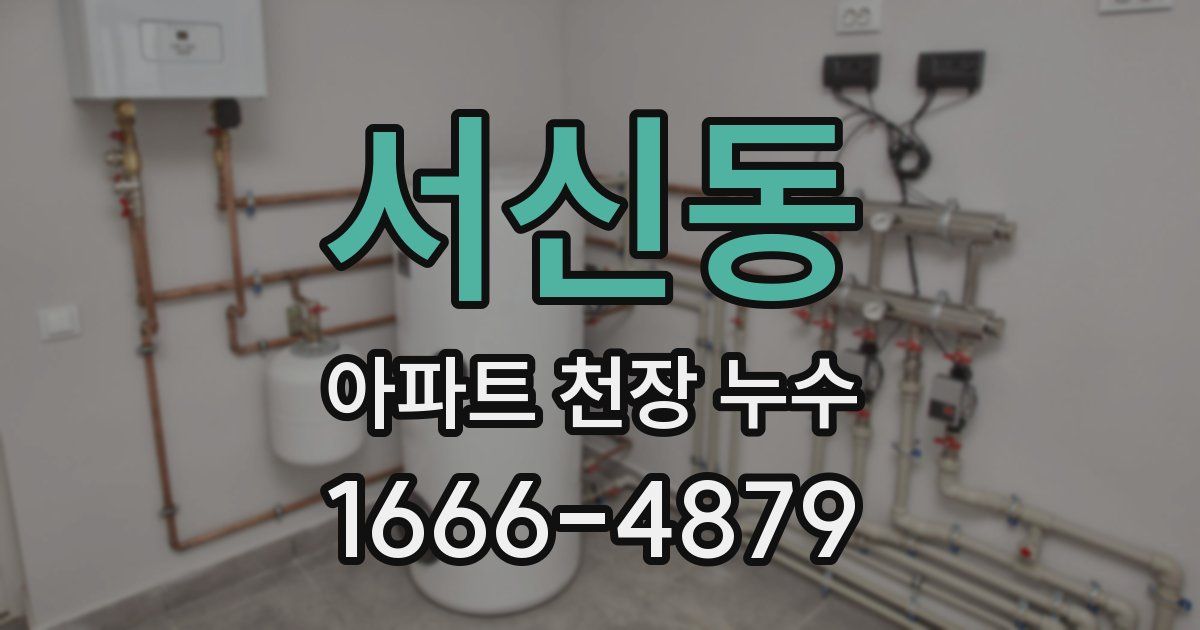 서신동 아파트 천장 누수