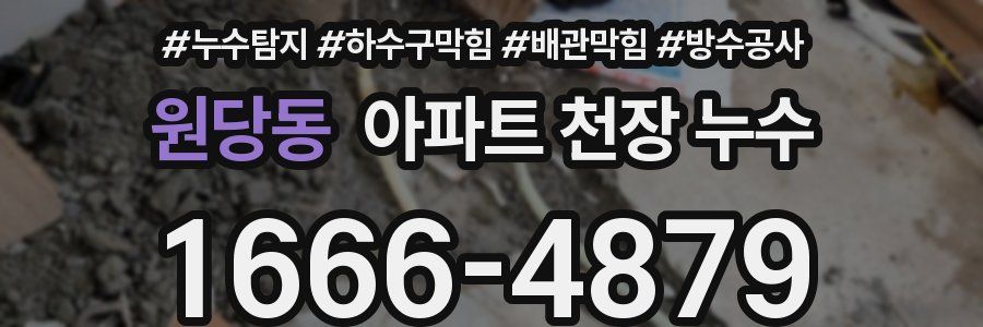 원당동 아파트 천장 누수