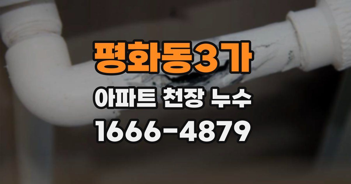 평화동3가 아파트 천장 누수