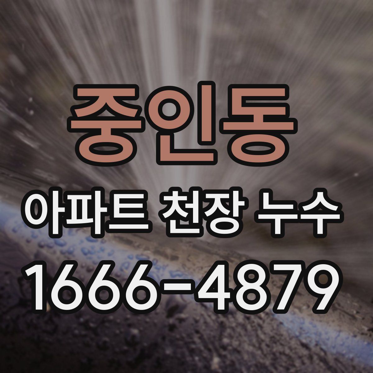 중인동 아파트 천장 누수