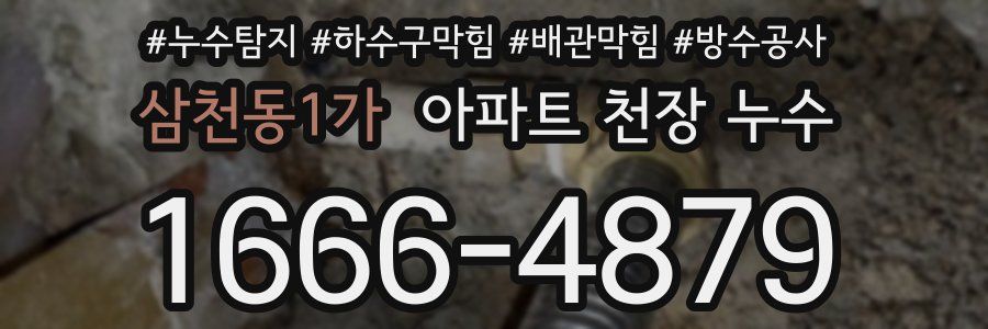 삼천동1가 아파트 천장 누수