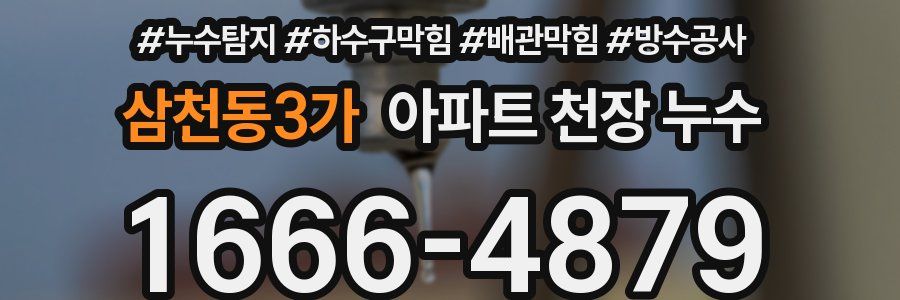 삼천동3가 아파트 천장 누수