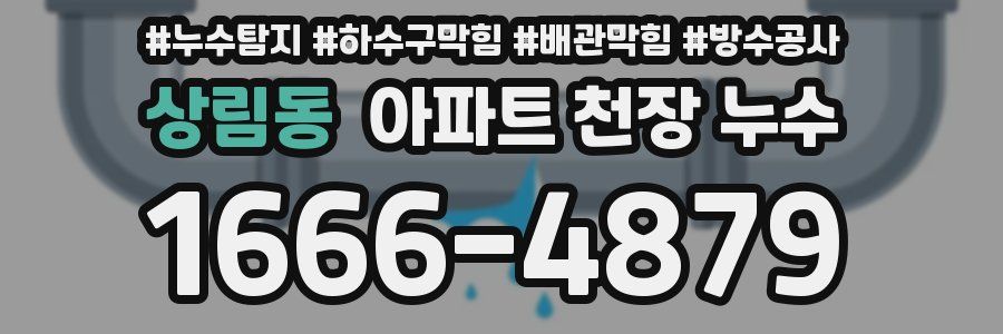 상림동 아파트 천장 누수