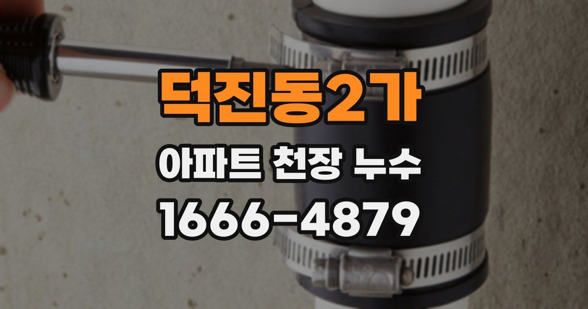 덕진동2가 아파트 천장 누수