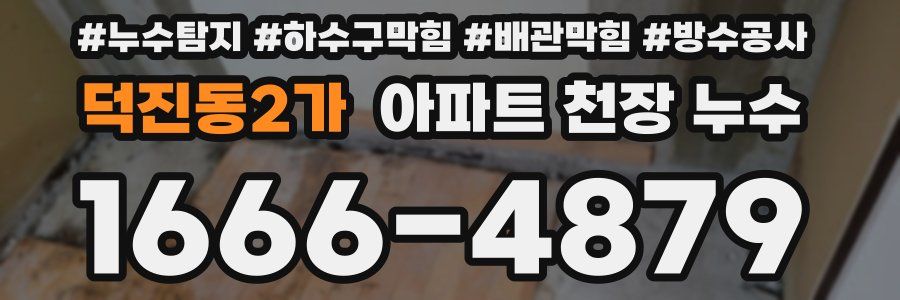 덕진동2가 아파트 천장 누수