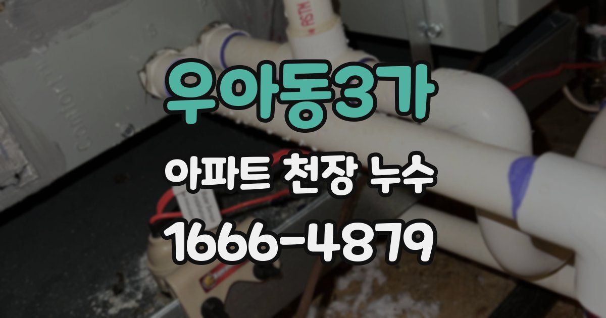 우아동3가 아파트 천장 누수