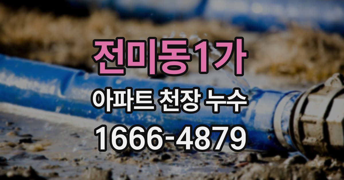 전미동1가 아파트 천장 누수