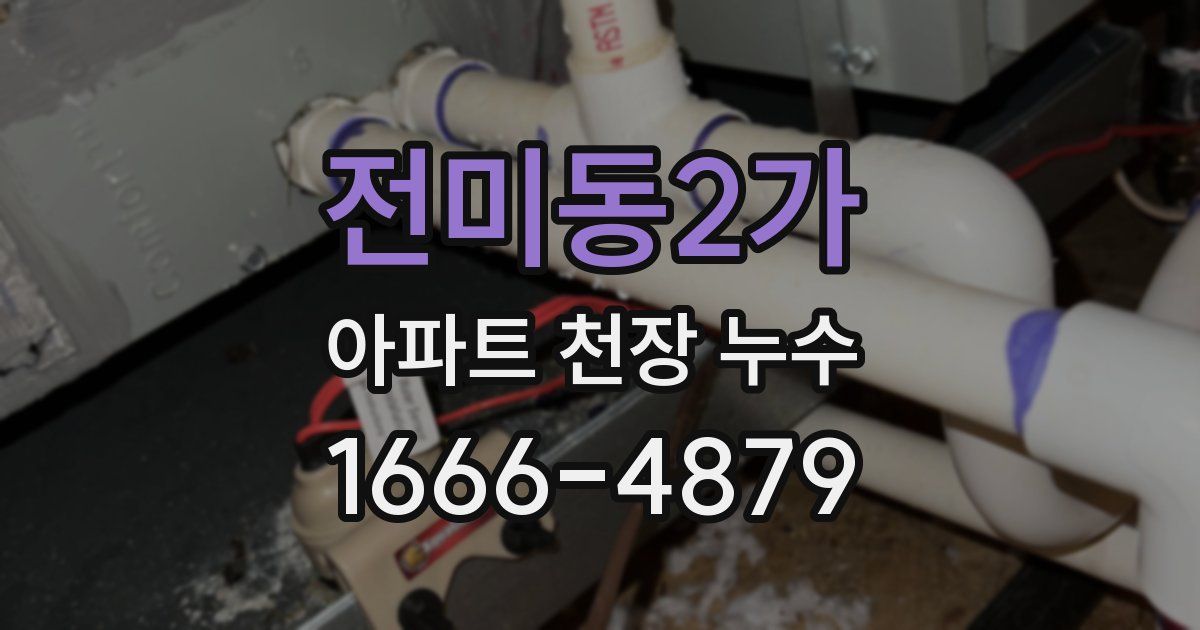 전미동2가 아파트 천장 누수