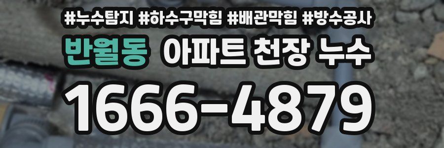 반월동 아파트 천장 누수