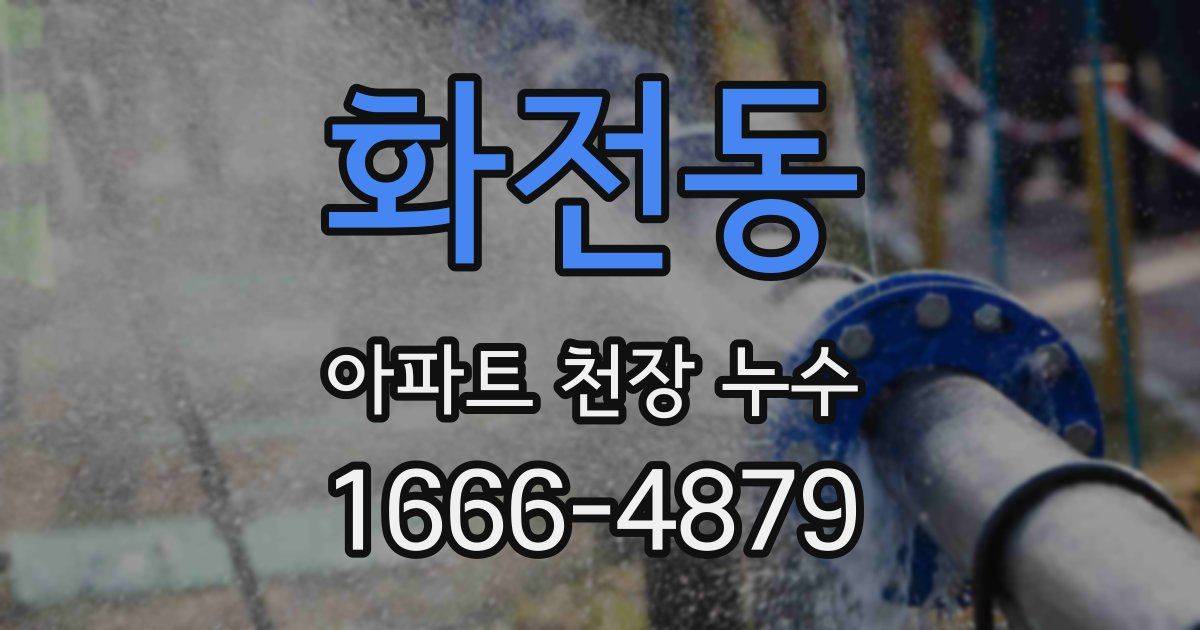 화전동 아파트 천장 누수