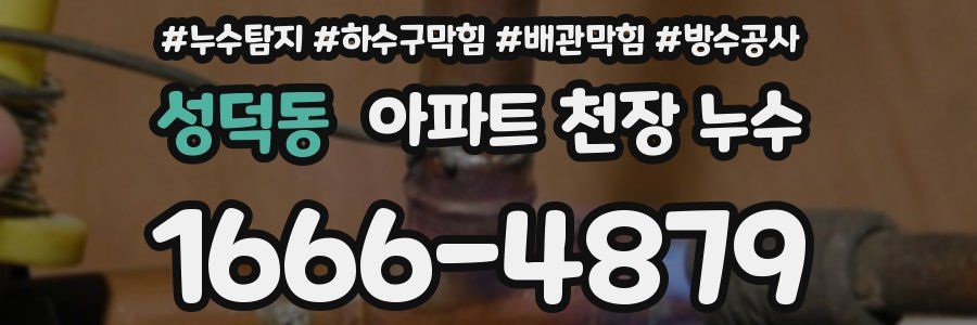 성덕동 아파트 천장 누수