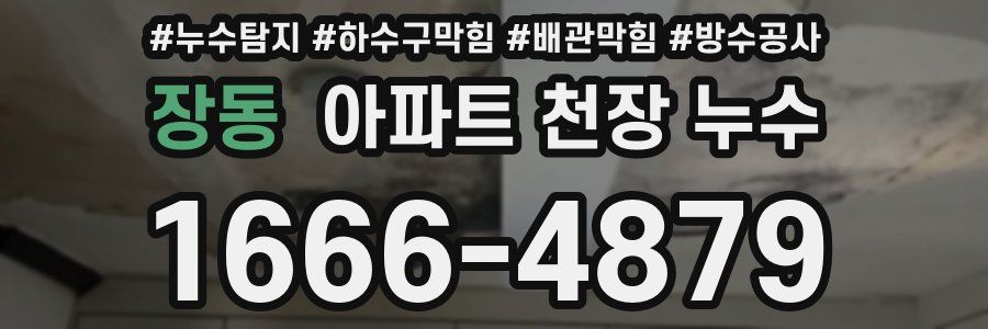 장동 아파트 천장 누수